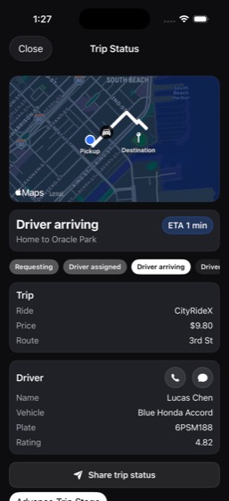 Final screen for cityride-001